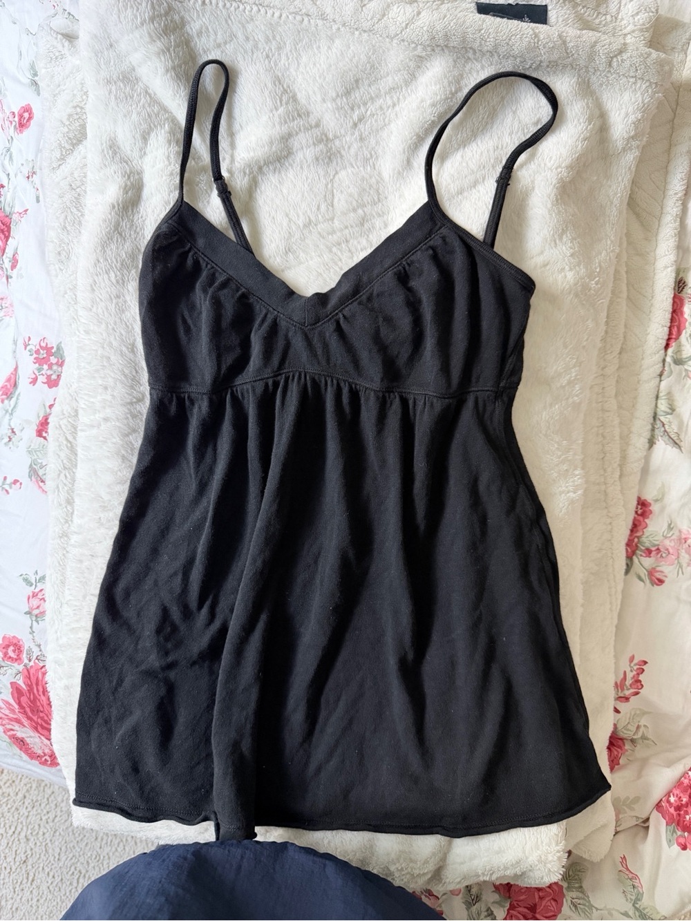 Brandy Melville Black Peplum Tank Top